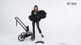 How to Set Up the Lux Carry Cot I PRIAM Stroller Travel System I CYBEX [upl. by Alyt]