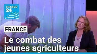 En France le combat des jeunes agriculteurs  terres agricoles David contre Goliath [upl. by Annaiek]