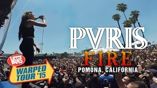 PVRIS  quotFirequot LIVE Vans Warped Tour 2015 [upl. by Ayn]