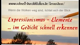 Expressionistische Motive im Gedicht erkennen [upl. by Roter312]