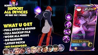 Script Skin Chou KOF  Iori Yagami No Password Terbaru Full Effect amp Voice  New Update [upl. by Ehlke]