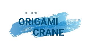 ORIGAMI CRANE [upl. by Sido]