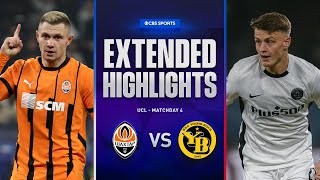 Shakhtar Donetsk vs Young Boys Extended Highlights  UCL League Phase MD 4  CBS Sports Golazo [upl. by Nosyrb]