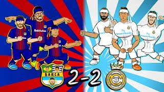 🤜🏻🥋22 EL CLASICO KUNGFU FIGHTING🥋🤛🏻 Barcelona vs Real Madrid highlights goals 2018 [upl. by Anohs]