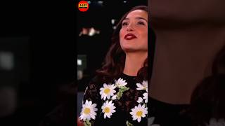 Gal Gadot asks Jimmy Kimmel about her breasts galgadot funny shorts youtubeshorts [upl. by Yenahpets]