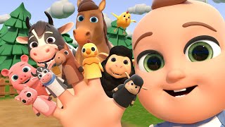 Farm Animals Finger Family  Almama Kids Songs amp Nursery Rhymes [upl. by Talya577]