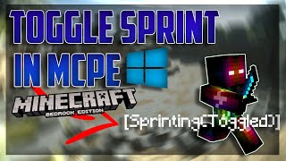 How to get toggle sprint in Minecraft Bedrock Edition no mods [upl. by Noissap317]