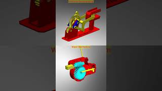 Rotary to Reciprocating Mechanism 📌 3ddesign mechanical mechanism engineering cad mech 3d [upl. by Germaine]