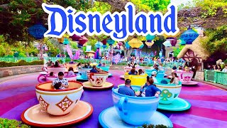 Fantasyland’s Mad Tea Party Teacups Full Ride  Disneyland October 2024 [upl. by Aligna]