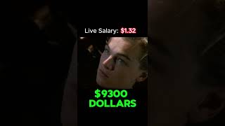 LEONARDO DICAPRIO Made BANK while filming TITANIC leonardodicaprio salary networth [upl. by Froemming]