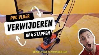 PVC vloer verwijderen 4 stappenplan [upl. by Rayna]