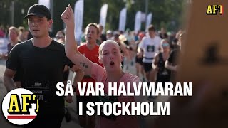 Värmebölja under Stockholm halvmaraton – hör löparna [upl. by Metah136]