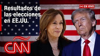 Resultados de las elecciones en EEUU 2024 entre Kamala Harris y Donald Trump [upl. by Klinges]