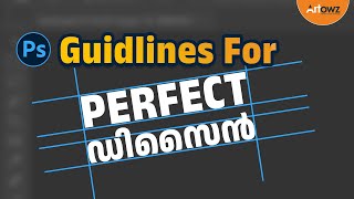 How to use guidelines in Photoshop Malayalam  Add Margins Use Ruler amp Grid  Scale  Guide [upl. by Ertnod]