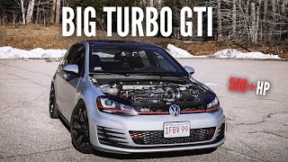 This BIG Turbo Mk7 GTI Is Too Fast [upl. by Lupita]