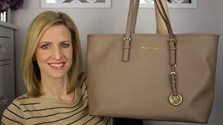 Michael Kors Jet Set Multifunction Tote Review amp Tour  michaelkors [upl. by Elyrad]