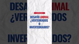 🦁VERTEBRADOS e INVERTEBRADOS 🦋 para niños 🕹 Actividad para PC o Celu juego educacion aprender [upl. by Mloclam16]