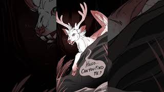 Albino noctule  art webcomic deer stag art artist webtoon horror horrorart [upl. by Ruomyes]