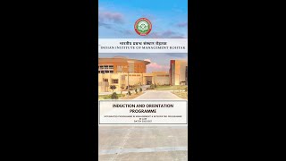 IIM Rohtak  IPM IPL Induction  3rd4th September 2022 [upl. by Faus123]