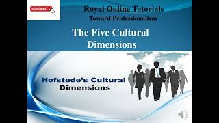 Leadership  What are Hofstedes Five Cultural Dimensions [upl. by Nyer]