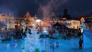 Phantasialand Wintertraum 202324 Kaiserplatz Illumination 4K [upl. by Trip]