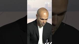 Watch Andres Iniesta Breaks Down During Retirement Announcement Gets Cheered Up By The Crowd [upl. by Amesari]