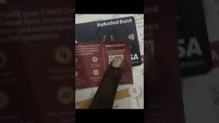 Indsind bank credit card unboxing open credit card [upl. by Vicki]