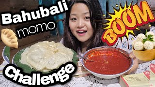 Cooking and eating Giant momo 🥟 Bahubali momo challenge  🥟🥟 momos eating competition pooh vlogs [upl. by Udale751]