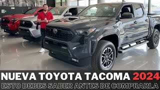 Toyota Tacoma 2024  ¡No la compres antes de ver este video [upl. by Repsag]