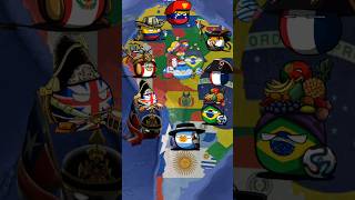 SUDAMERICA Y SUS PAÍSES countryballs paises historia datoscuriosos mapa [upl. by Nwonknu944]