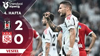 Vestel  Beşiktaş 20 Sivasspor  HighlightsÖzet  Trendyol Süper Lig  202425 [upl. by Bocock]