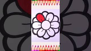 Drawing Flower Painting Coloring for Kids amp Toddlers  Kids Art [upl. by Margreta]