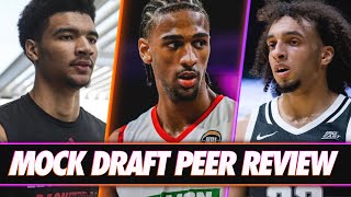 2024 NBA Mock Draft Peer Review 32124 [upl. by Akihsar534]