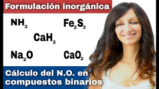 CÁLCULO del NÚMERO DE OXIDACIÓN en COMPUESTOS BINARIOS  Formulación INORGÁNICA actualización IUPAC [upl. by Hanako]