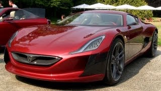 Rimac Concept One  1088 HP Electric Car  Concorso dEleganza 2012 [upl. by Krakow]