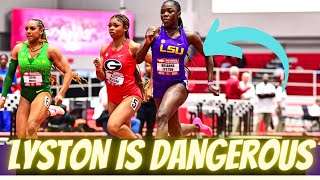 OMG Full Race  Brianna Lyston Dismissed The Entire Field To Win Epic 60m At LSU Indoor Meet 2024 [upl. by Karine]