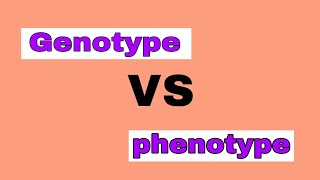 Difference between genotype and phenotype  genotype vs phenotype [upl. by Acirahs]