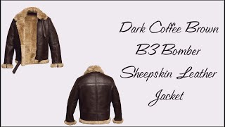 New B3 Bomber Fur Sheepskin Shearling Leather Jacket  B3 Bomber Collections  At Vanquishe [upl. by Acisseg]