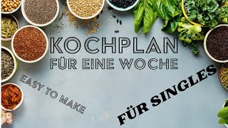 Genussvoll Single – Dein Wochenplan für kulinarische Freiheit Für den 07102024 bis 13102024 [upl. by Ydnat]