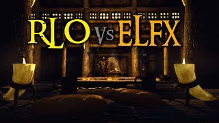 Skyrim Mod Comparison  Realistic Lighting Overhaul Vs Enhanced Lights and FX [upl. by Leva]