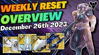 Last Week Of The Dawning Double Crucible Rewards and Much More Destiny 2 Weekly Reset Overview [upl. by Finnie]