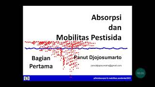 Absorpsi dan mobilitas pestisida I [upl. by Ainsworth]