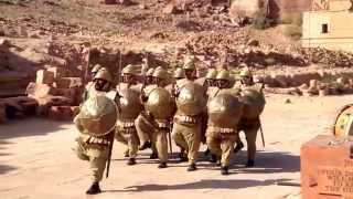 Nabatean soldiers Petra Jordan Dec 27 2013 [upl. by Richelle]