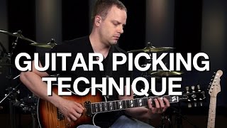 Basic Guitar Picking Technique  Lead Guitar Lesson 2 [upl. by Aehsila]