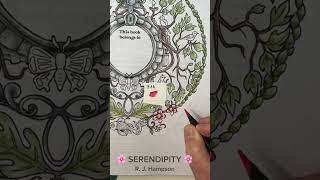 🌸 SERENDIPITY 🌸 R J Hampson coloringtutorial coloredpencils fabercastell coloringbook [upl. by Eimyaj]