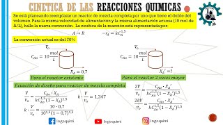 Reactores químicos reactor Mezcla Completa CSTR👨‍🏫 [upl. by Rafter]