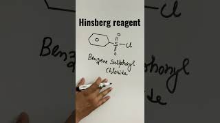 Hinsberg Reagent  amines short organics [upl. by Oiligriv]