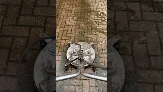 Whirlaway cleaning a block paved area youtube satisfyingpressurewashing [upl. by Aliab587]