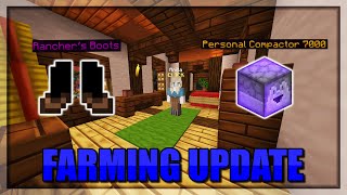 NEW Ranchers Boots Small Farming Update  Hypixel SkyBlock [upl. by Amalita349]