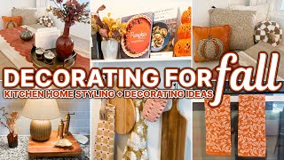 FALL KITCHEN DECORATING IDEAS 🍂 Functional  Cozy Fall Decorations  Fall Decor Home Styling [upl. by Enneire]